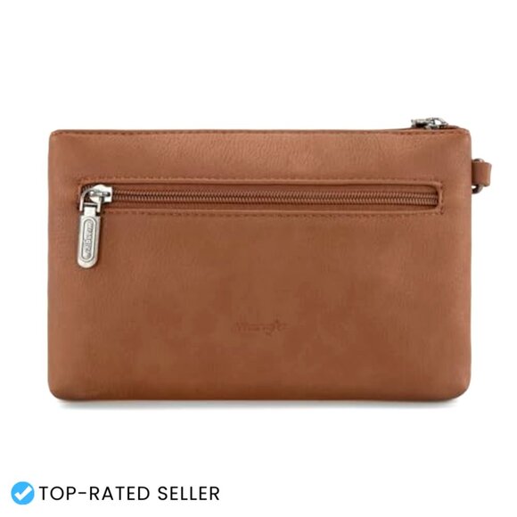 Large Capacity Wristlet Clutch Minimalist Chic Detachable Strap Phone Organizer
